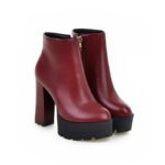 Ultra-high heel waterproof platform low-cut boots - Image 7