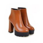 Ultra-high heel waterproof platform low-cut boots - Image 8