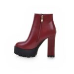 Ultra-high heel waterproof platform low-cut boots - Image 10