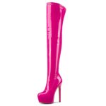 Thin-Heeled High Platform Large Size Over-The-Knee Women's Long Boots - Image 9