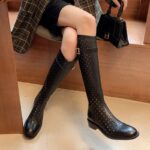 British Style Belt Buckle Knight Boots
