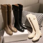 British Style Belt Buckle Knight Boots - Image 5